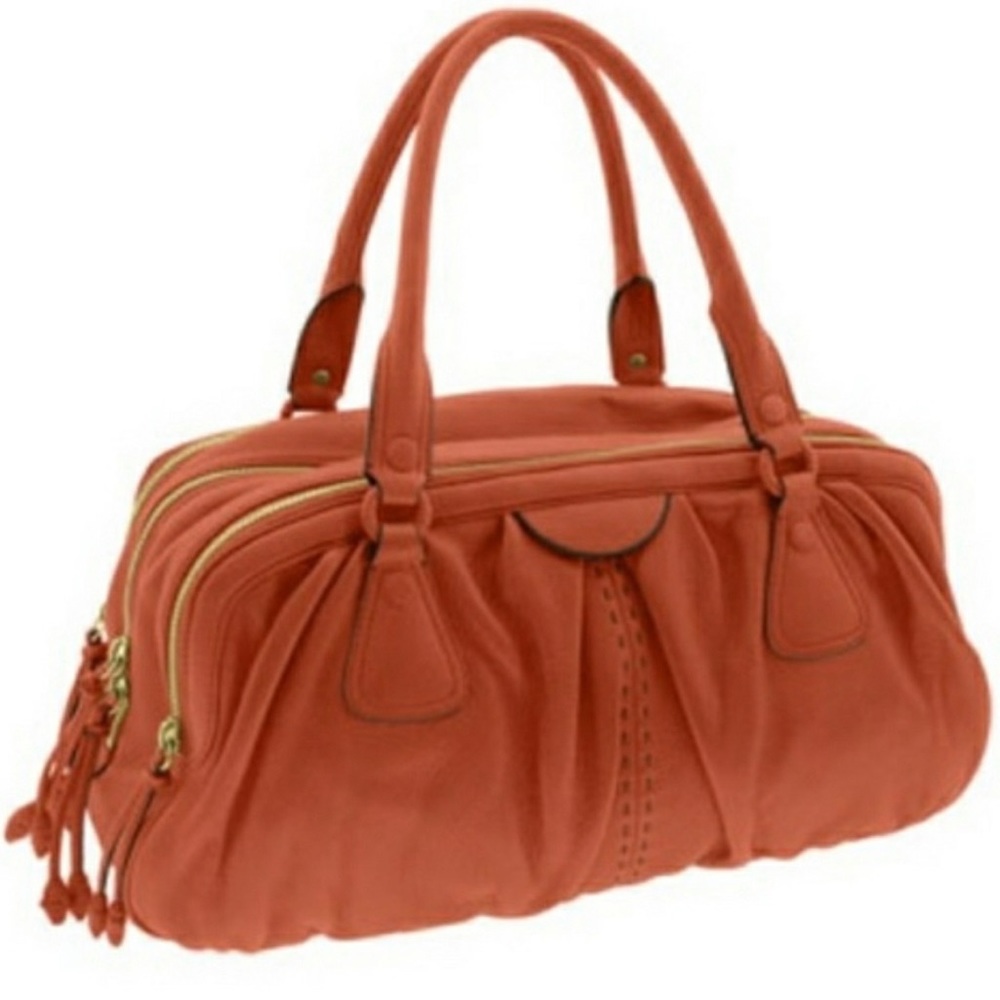 Cole Haan Village Triple handbag- beautiful cognac pebbled leather